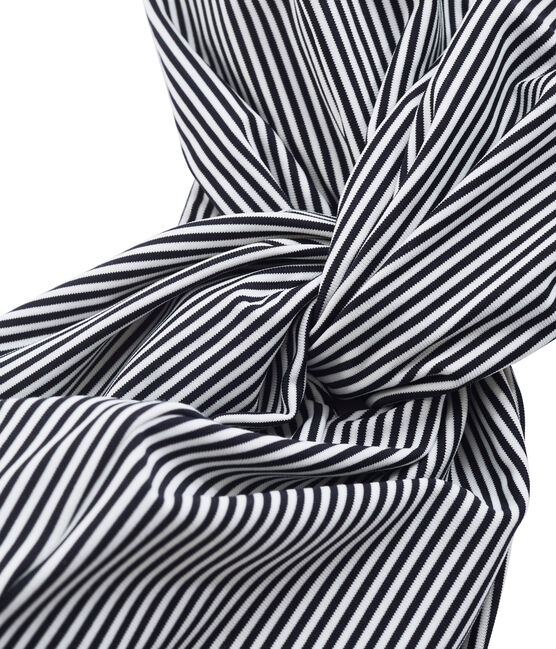 Bandeau femme bleu SMOKING/blanc MARSHMALLOW