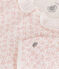 Pyjama imprimé fleurs en coton bébé MARSHMALLOW/ PANTY