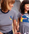 Tee-shirt L'ICONIQUE Water Family x Petit Bateau bleu MEDIEVAL/blanc MARSHMALLOW