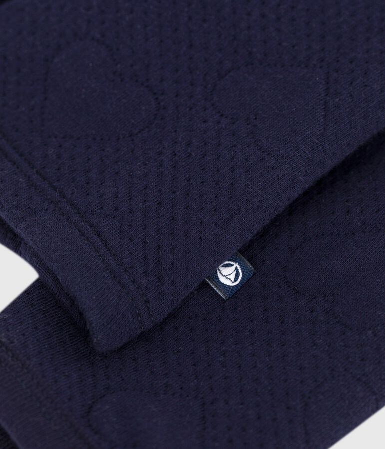 Cardigan b&eacute;b&eacute; en coton &eacute;pais, motifs c&oelig;urs bleu SOIR