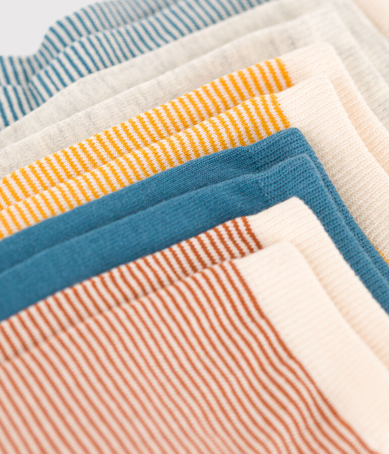 Lot de 5 paires de chaussettes milleraies enfant gar&ccedil;on-fille multicouleur