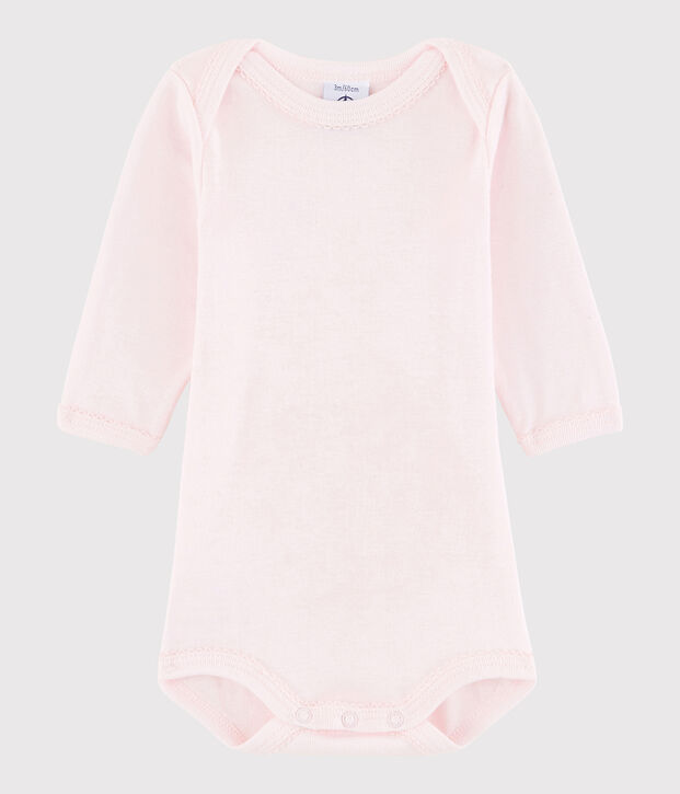 Body manches longues b&eacute;b&eacute; fille rose