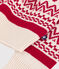 Pull enfant en laine et coton à motifs rouge AVALANCHE/ TERKUIT