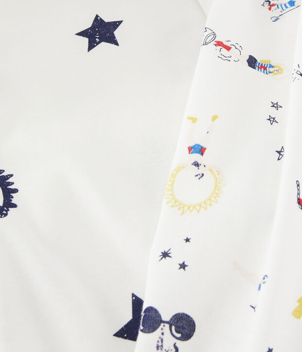 Lot de 2 tee-shirts manches longues imprim&eacute; festif petit gar&ccedil;on multicouleur