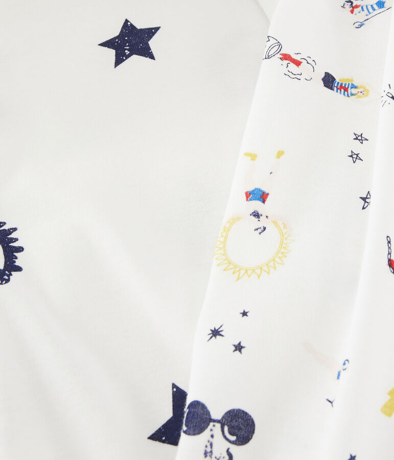 Lot de 2 tee-shirts manches longues imprim&eacute; festif petit gar&ccedil;on variante 1