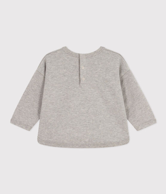 Sweatshirt en molleton bébé gris CHATON CHINE