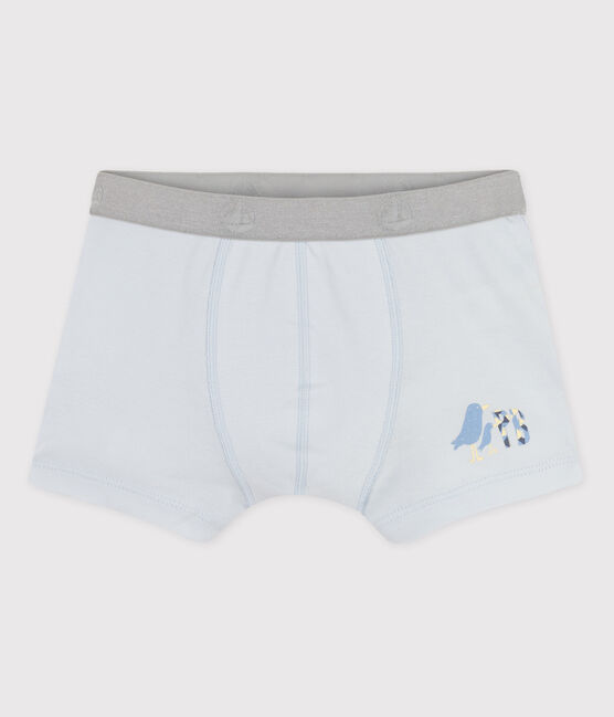 Boxer petit garçon en coton bleu FRAICHEUR