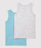Lot de 2 débardeurs petit garçon en coton biologique variante 1
