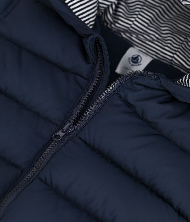 Doudoune recyl&eacute;e b&eacute;b&eacute; bleu SMOKING