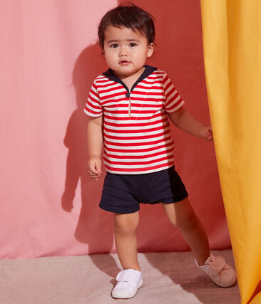 Ensemble Deux Pieces Style Marin Bebe Peps Multico Petit Bateau