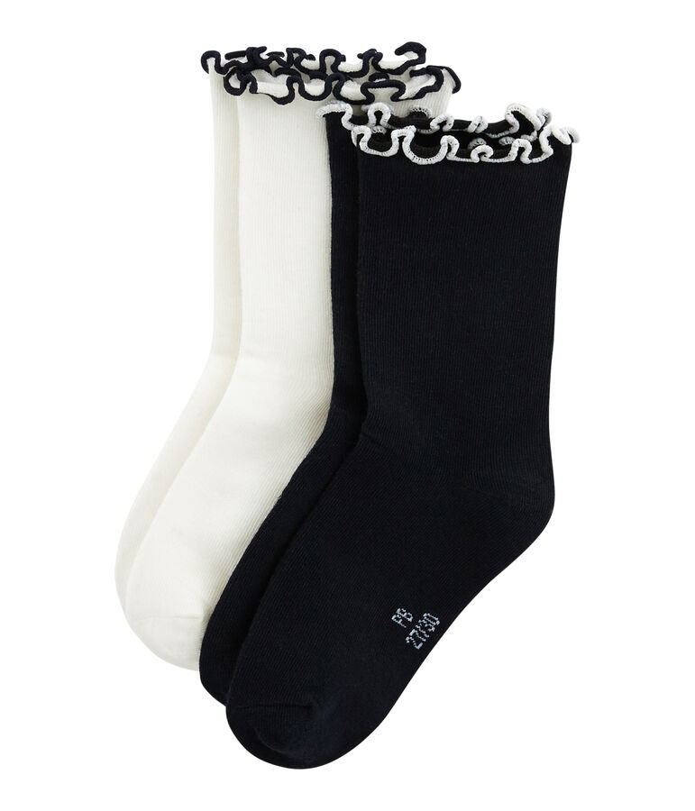 Lot de 2 paires de chaussettes enfant fille variante 1