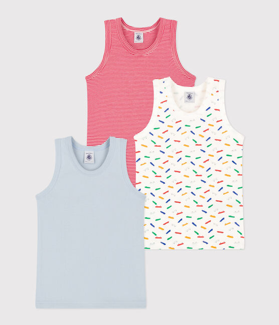 Lot de 3 débardeurs skateboard en coton enfant variante 1