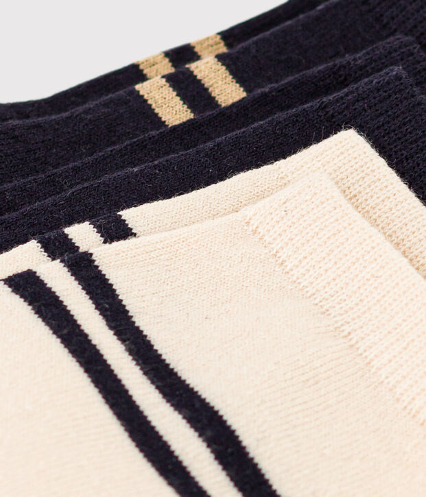 Lot de 3 paires de chaussettes sport enfant gar&ccedil;on-fille multicouleur