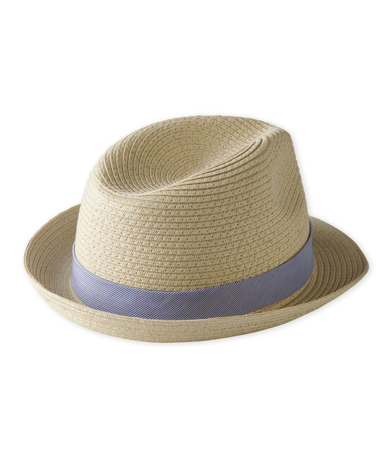 Chapeau de paille bébé garçon rose NATUREL