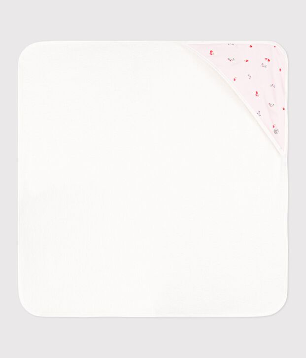 Carr&eacute; de bain b&eacute;b&eacute; en coton rose/multicouleur