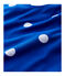 Robe manches courtes en coton et lin enfant fille bleu SURF/blanc MARSHMALLOW
