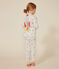 Pyjama déguisement en coton imprimé espace enfant blanc MARSHMALLOW/blanc MULTICO