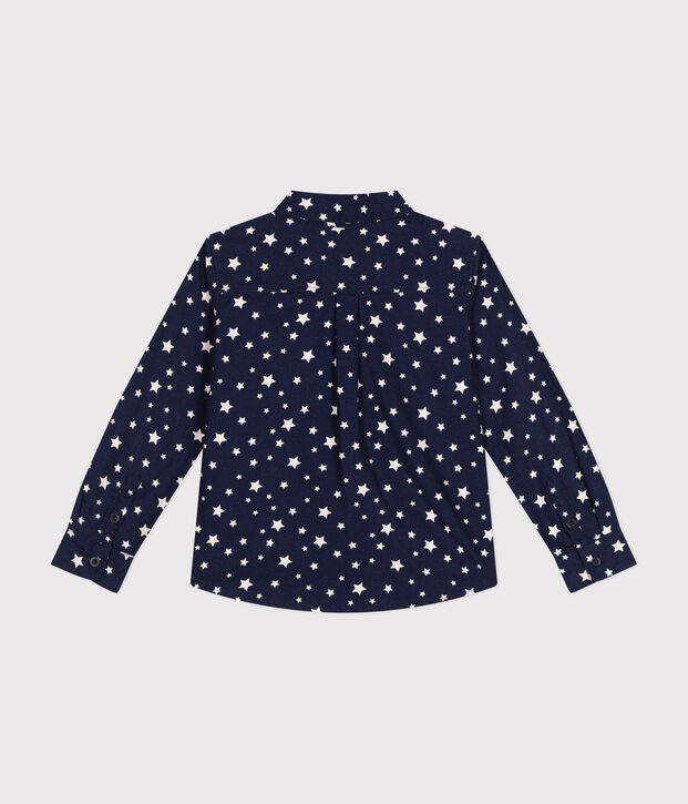 Chemise en flanelle enfant gar&ccedil;on bleu/blanc