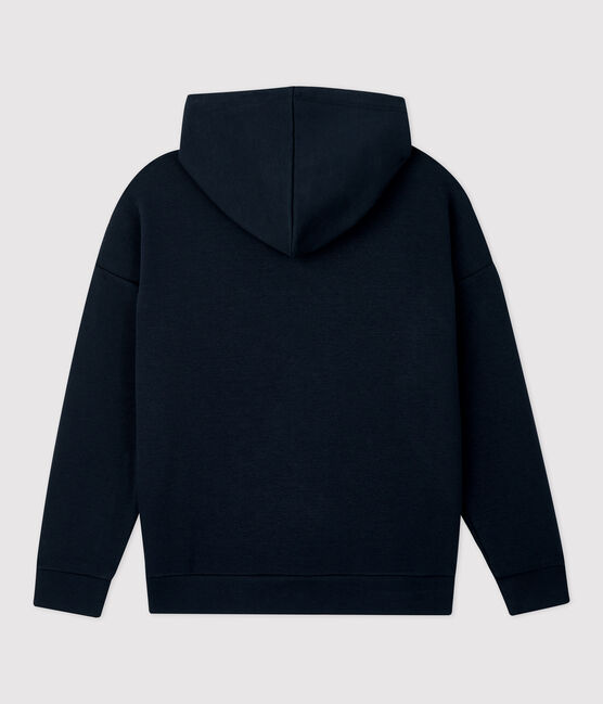 Sweatshirt à capuche en molleton enfant garçon bleu SMOKING