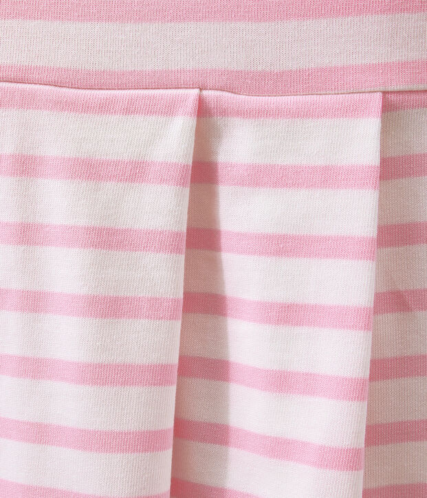 ROBE MANCHE COURTE blanc/rose