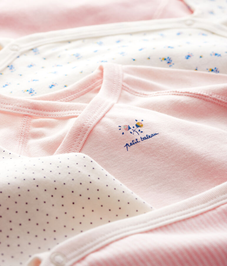 Lot de 5 bodies naissance manches longues b&eacute;b&eacute; multicouleur