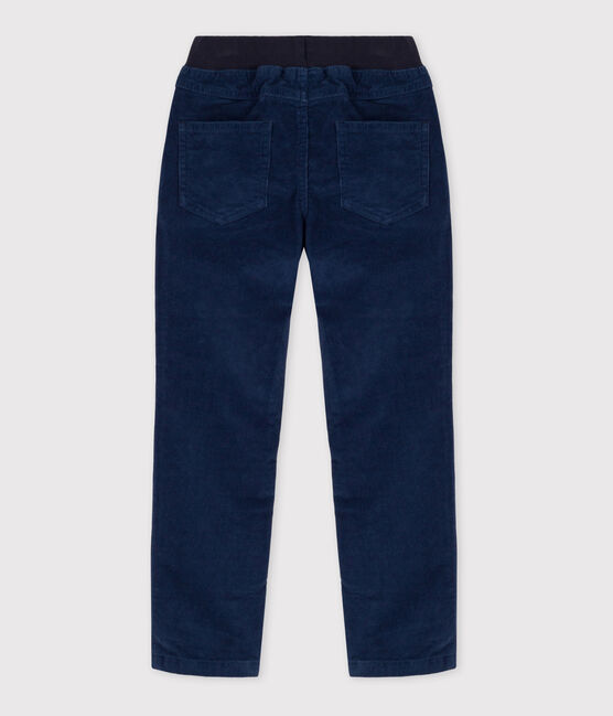 Pantalon droit en velours moyen enfant fille / garçon CREPUSCULE