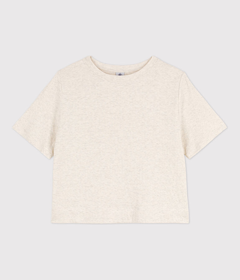 T-shirt LE BOXY en coton Femme beige