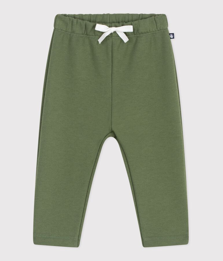 Pantalon de jogging b&eacute;b&eacute; en coton uni vert OLIVINE