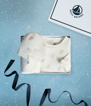 Coffret cadeau bébé en coton imprimé