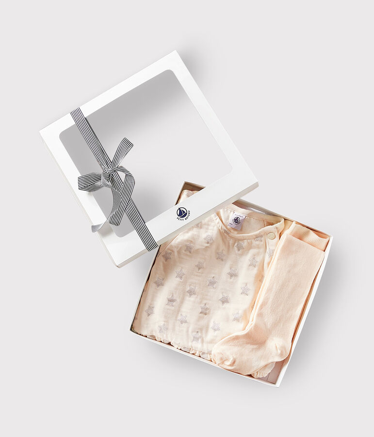 Coffret cadeau robe et collants enfant fille multicouleur
