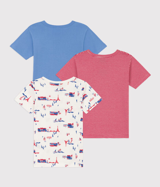 Lot de 3 tee-shirts manches courtes Paris en coton petit garçon variante 1