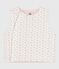 Gilet sans manche réversible bébé en coton imprimé blanc MARSHMALLOW/blanc MULTICO