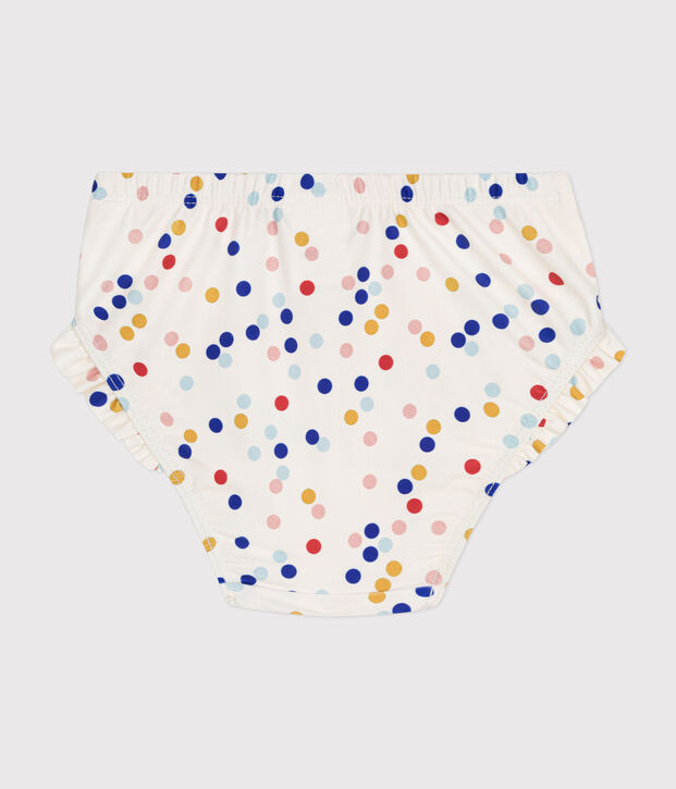 Culotte de bain b&eacute;b&eacute; blanc/multicouleur