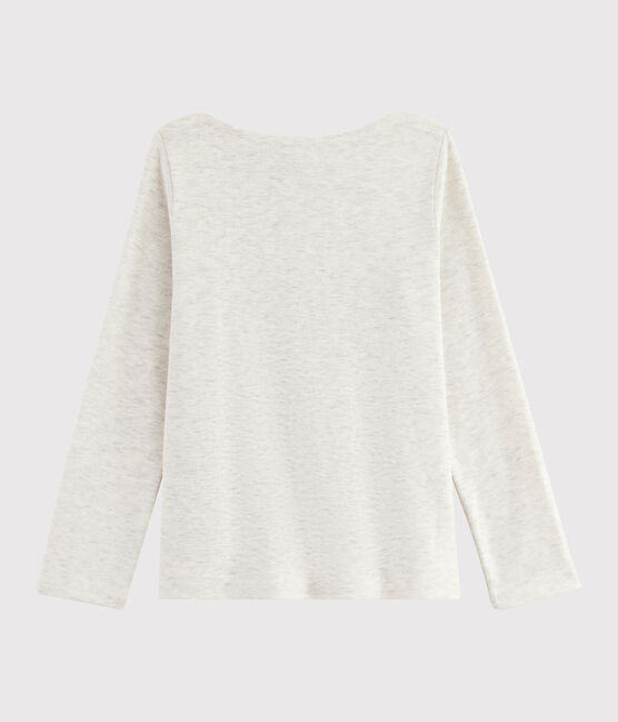 Tee-shirt sérigraphié enfant fille beige MONTELIMAR CHINE