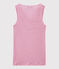 Top femme en lin irisé rose BABYLONE/gris ARGENT