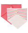 Lot de 2 bandanas-bavoirs bébé fille variante 1