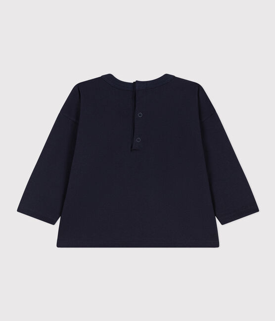 Tee-shirt manches longues en jersey bébé bleu SMOKING