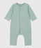 Combinaison longue en tubique matelassé bébé vert PAUL