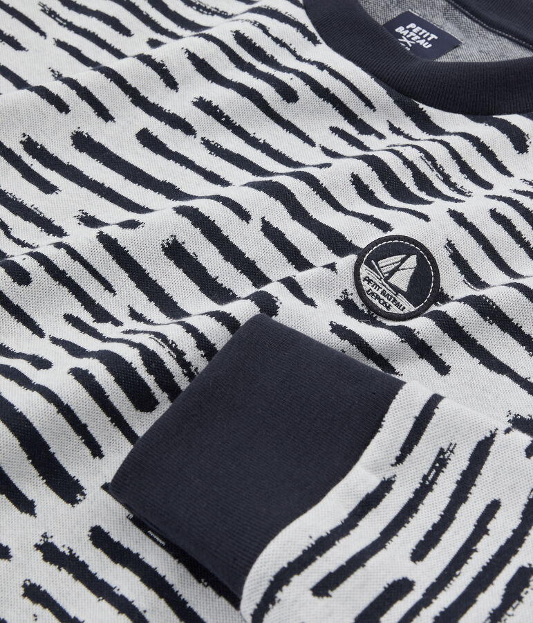 Sweat shirt Jean Jullien blanc MARSHMALLOW/ DASH CN