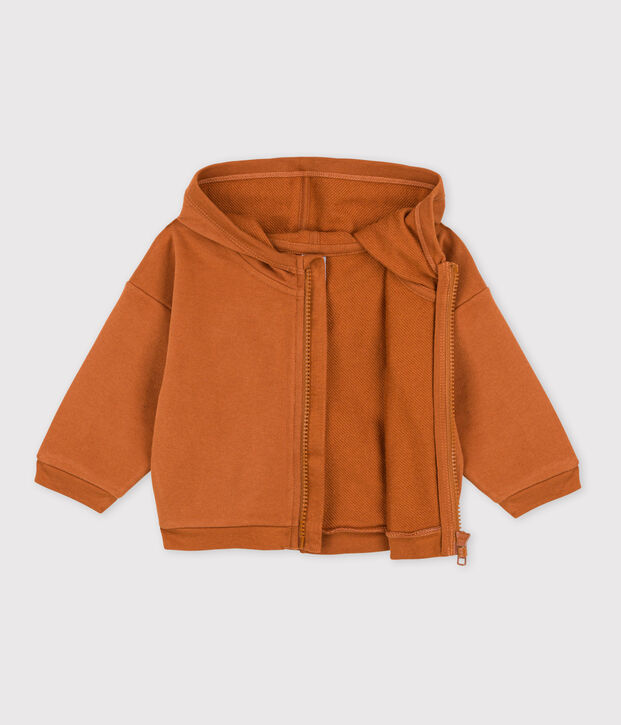 Sweatshirt &agrave; capuche b&eacute;b&eacute; marron