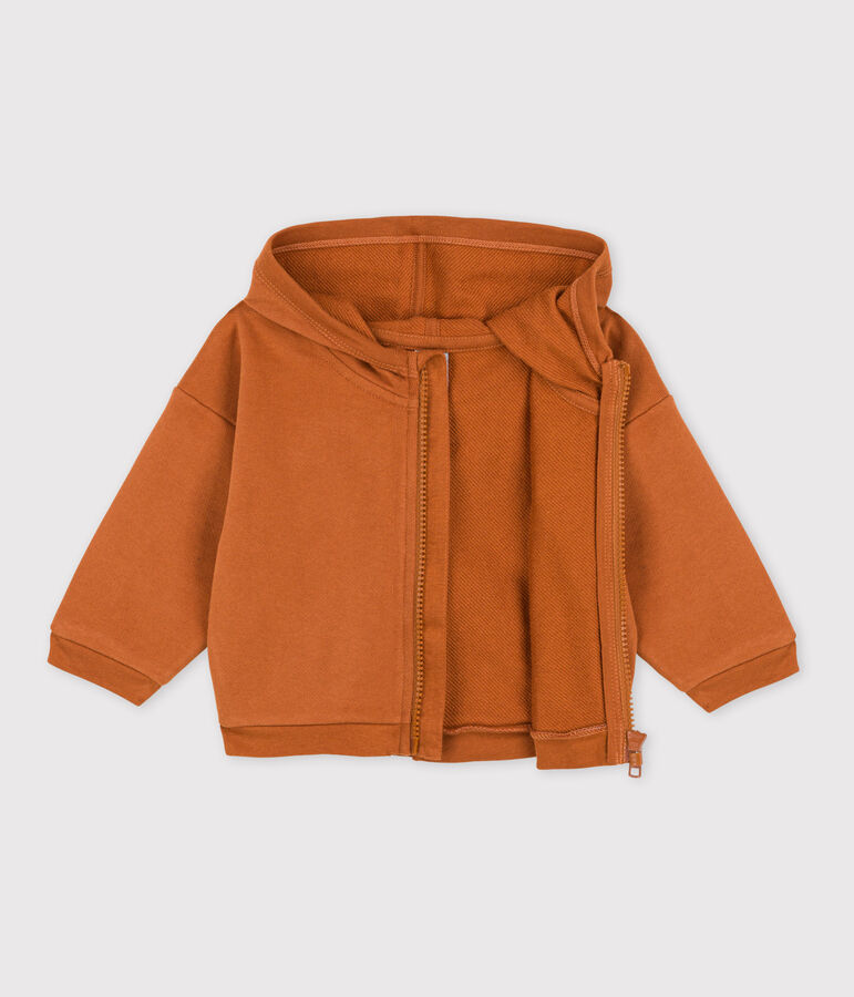 Sweatshirt &agrave; capuche b&eacute;b&eacute; marron ECUREUIL