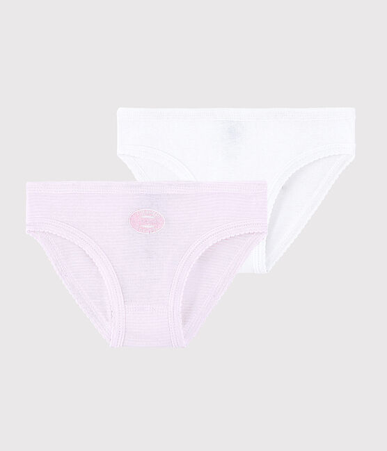 Lot de 2 culottes petite fille en coton biologique variante 1