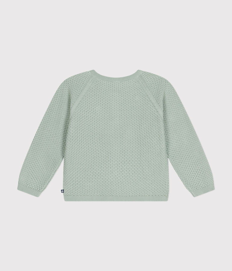 Cardigan en coton enfant fille vert HERBIER