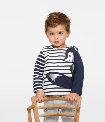 Mariniere Bebe Garcon Revisitee Coquille Smoking Petit Bateau