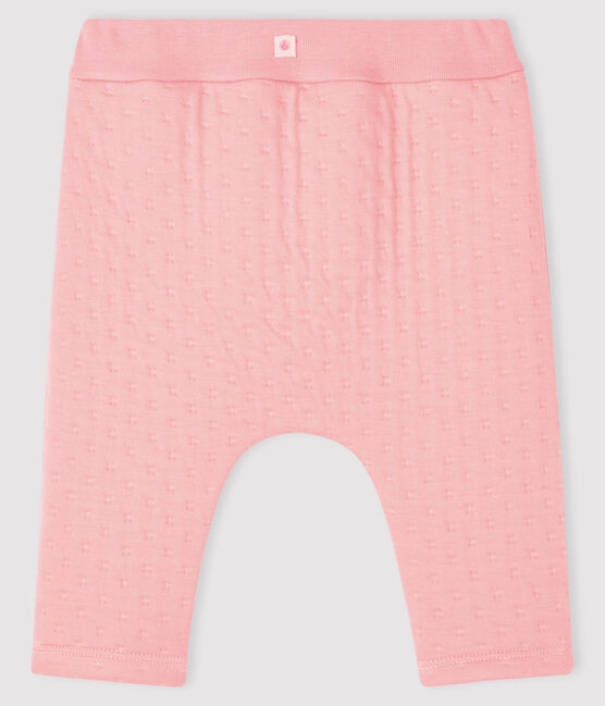 Caleçon bébé en tubique matelassé rose CHARME