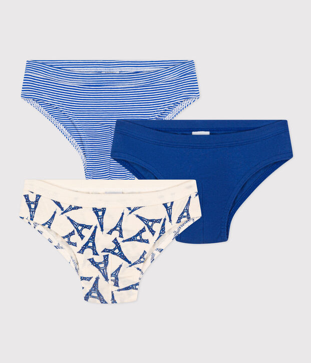 Lot de 3 slips Paris en coton petit gar&ccedil;on multicouleur