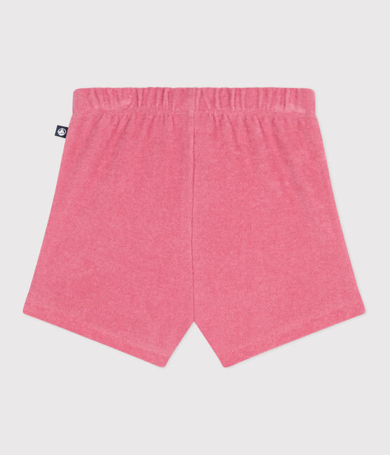 Short bébé en coton éponge rose PEONIA