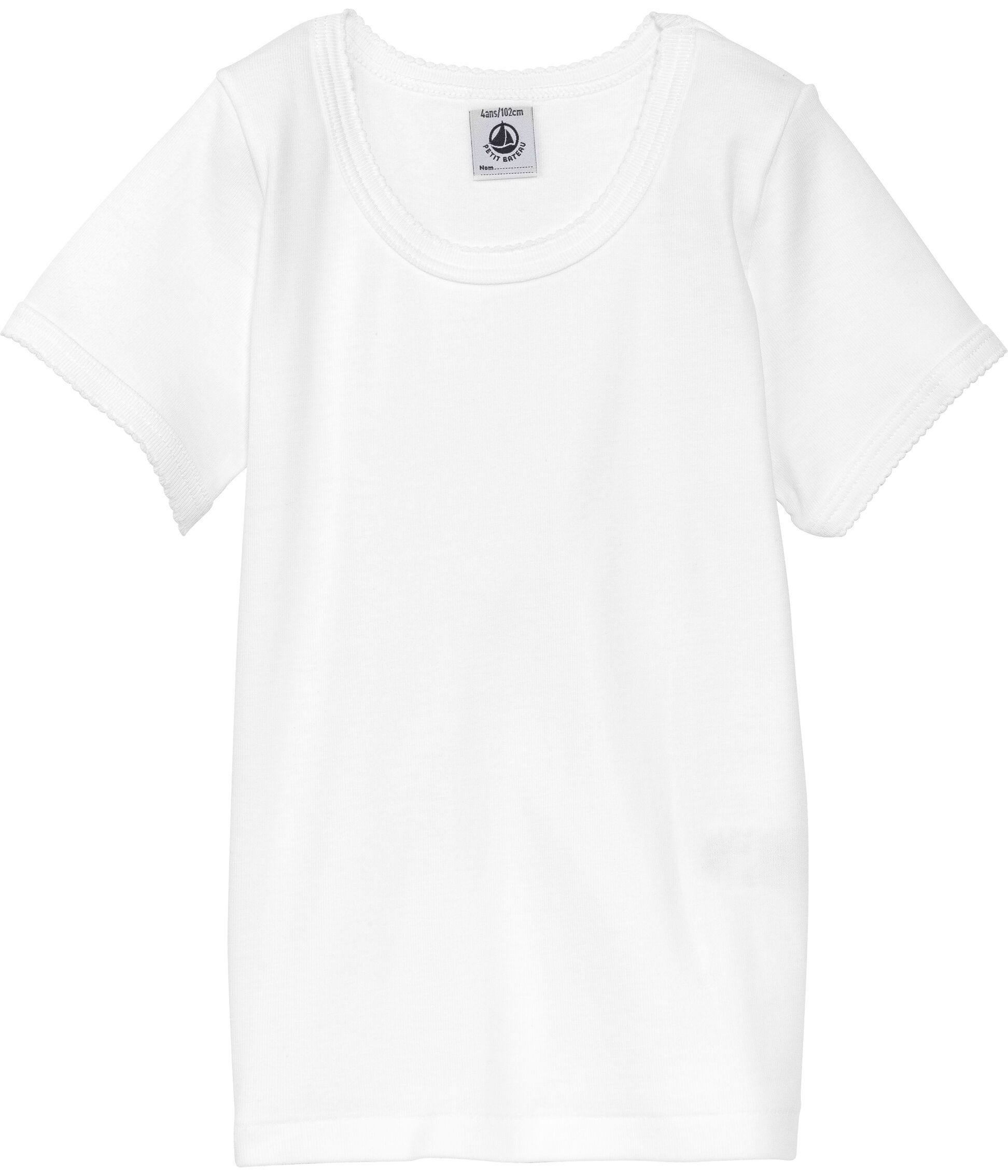 Lot de 2 tee-shirts manches courtes blancs petite fille en coton Visiter la boutique Petit BateauPetit Bateau Fille 