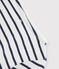 Tee-shirt rayé enfant fille blanc MARSHMALLOW/bleu SMOKING