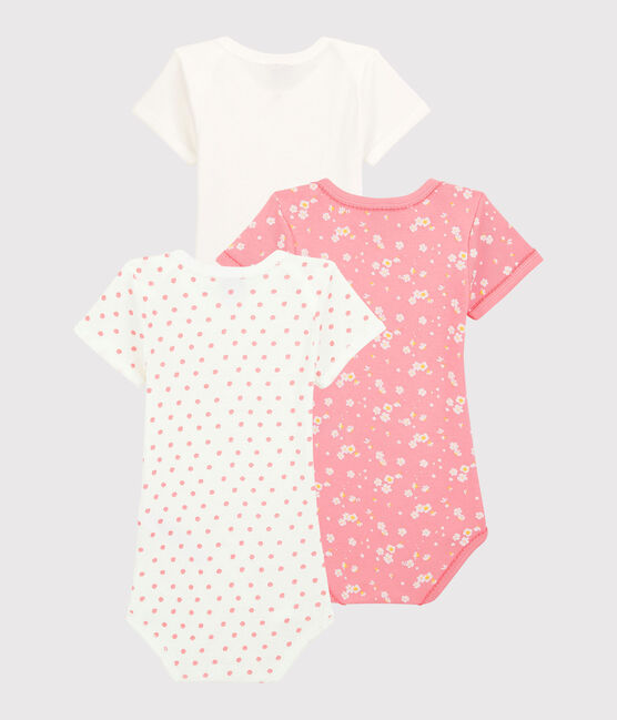 Lot de 3 bodies manches courtes printanier bébé fille variante 1